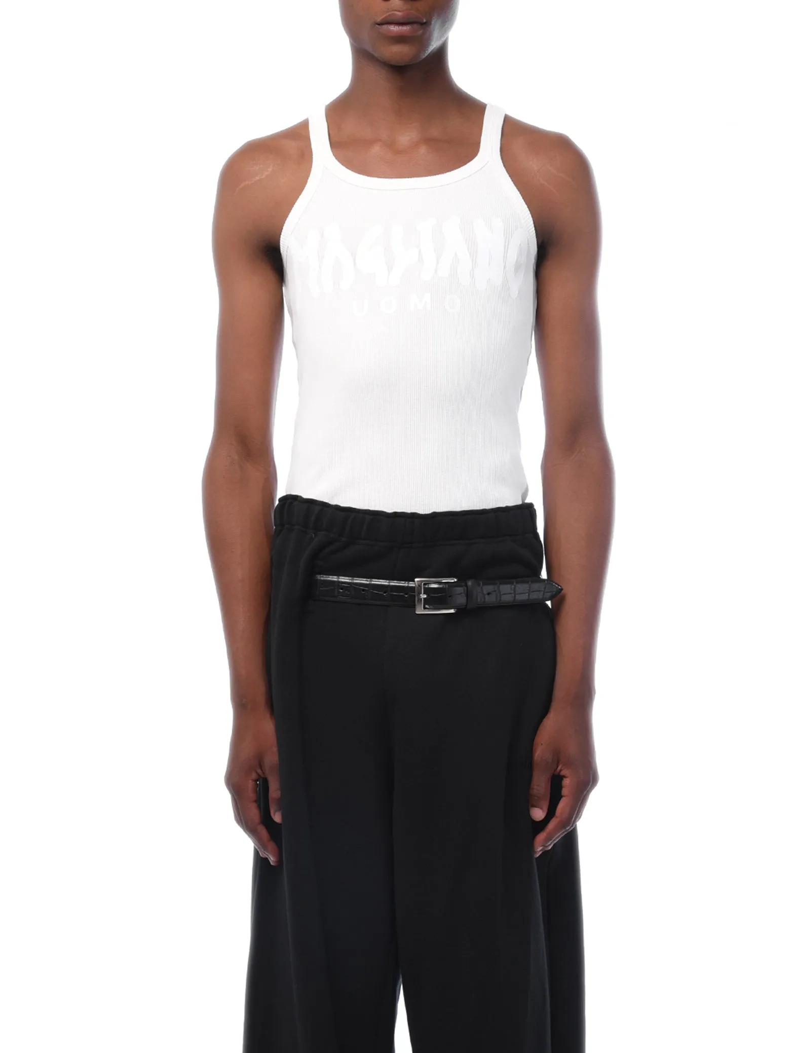 Magliano Ribbed Tank Top White