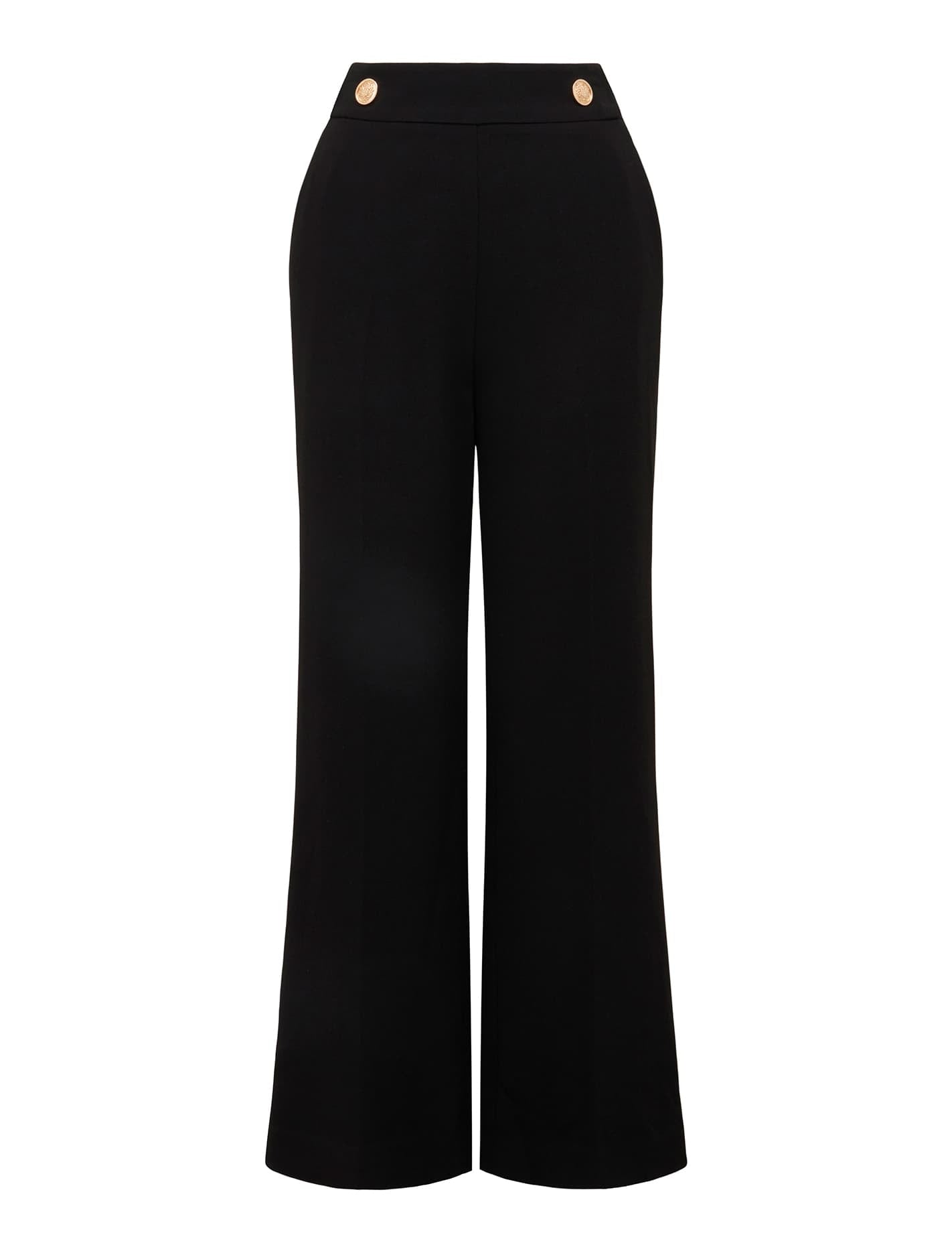 Naomi Petite Button Wide Leg Pants