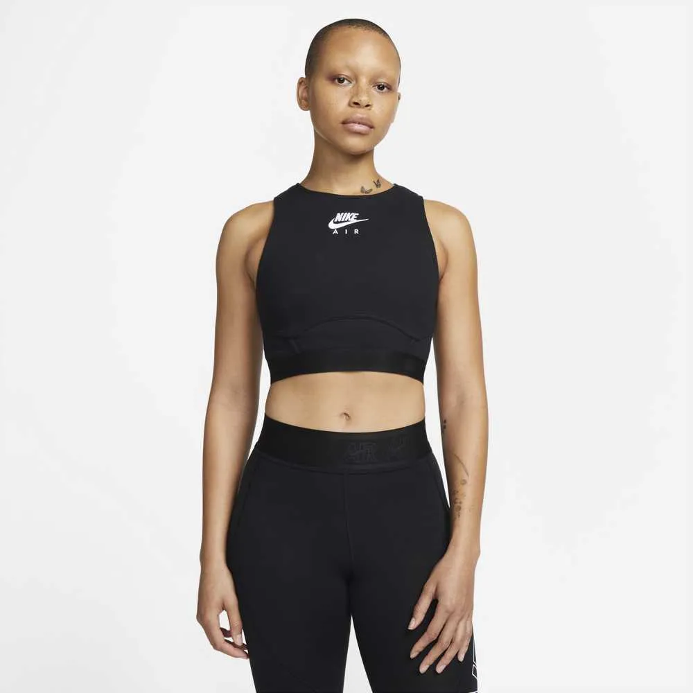 Nike Women's Ribbed Pro Crop Top Black