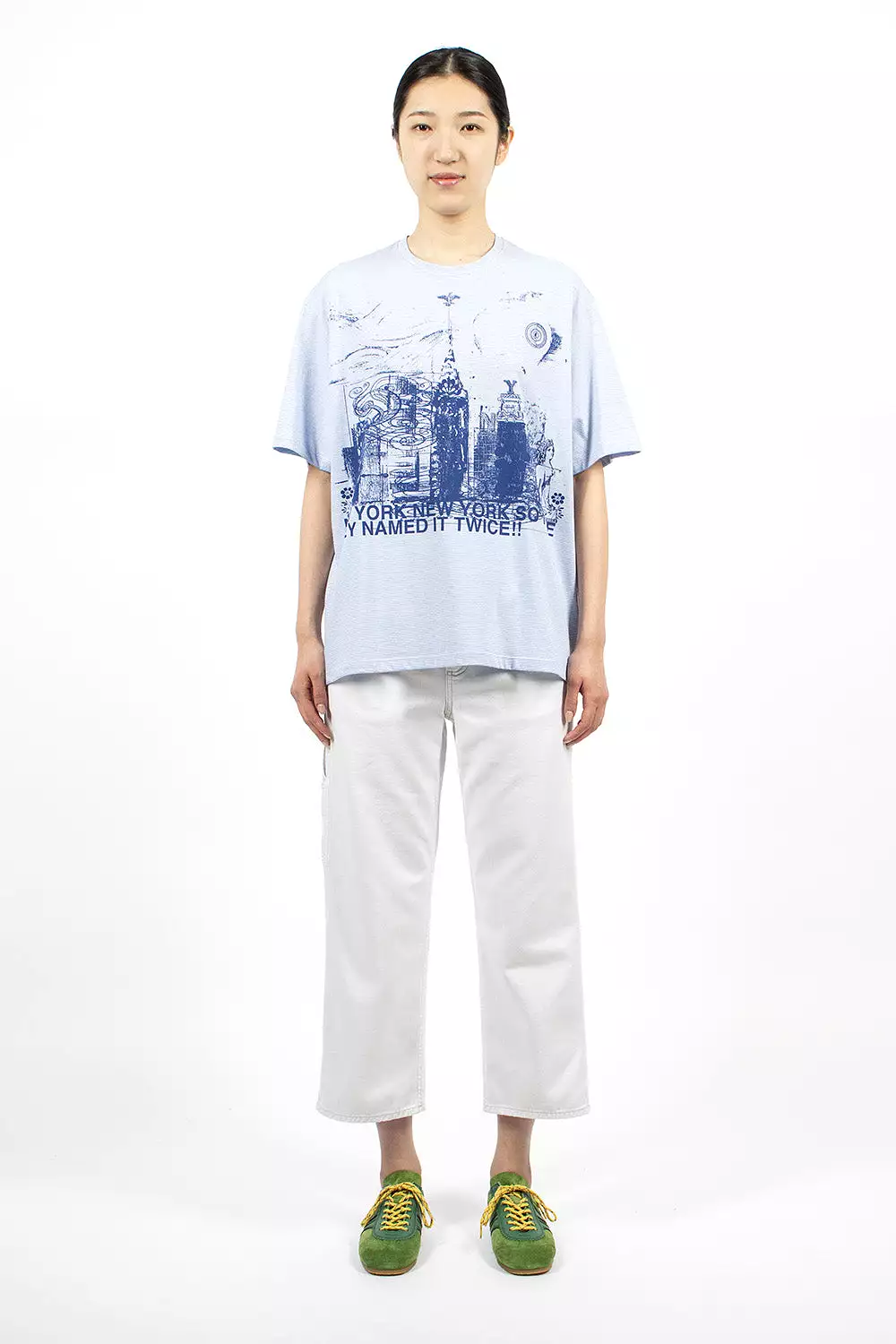 NY Big T-Shirt Blue/White Stripe