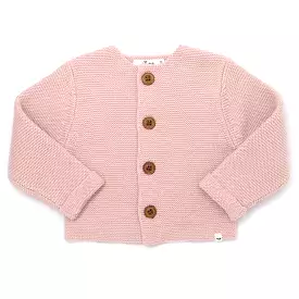 oh baby! Knit Button Down Cardigan Sweater - Pink