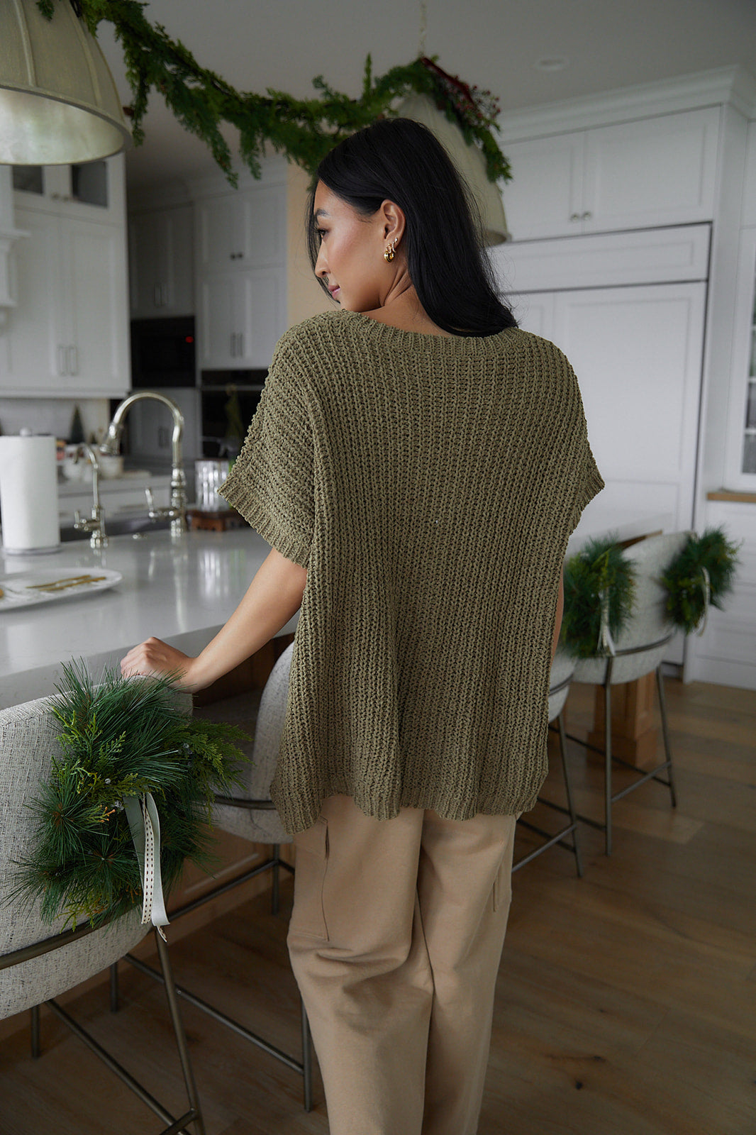 On The Green Knit Top-FINAL SALE