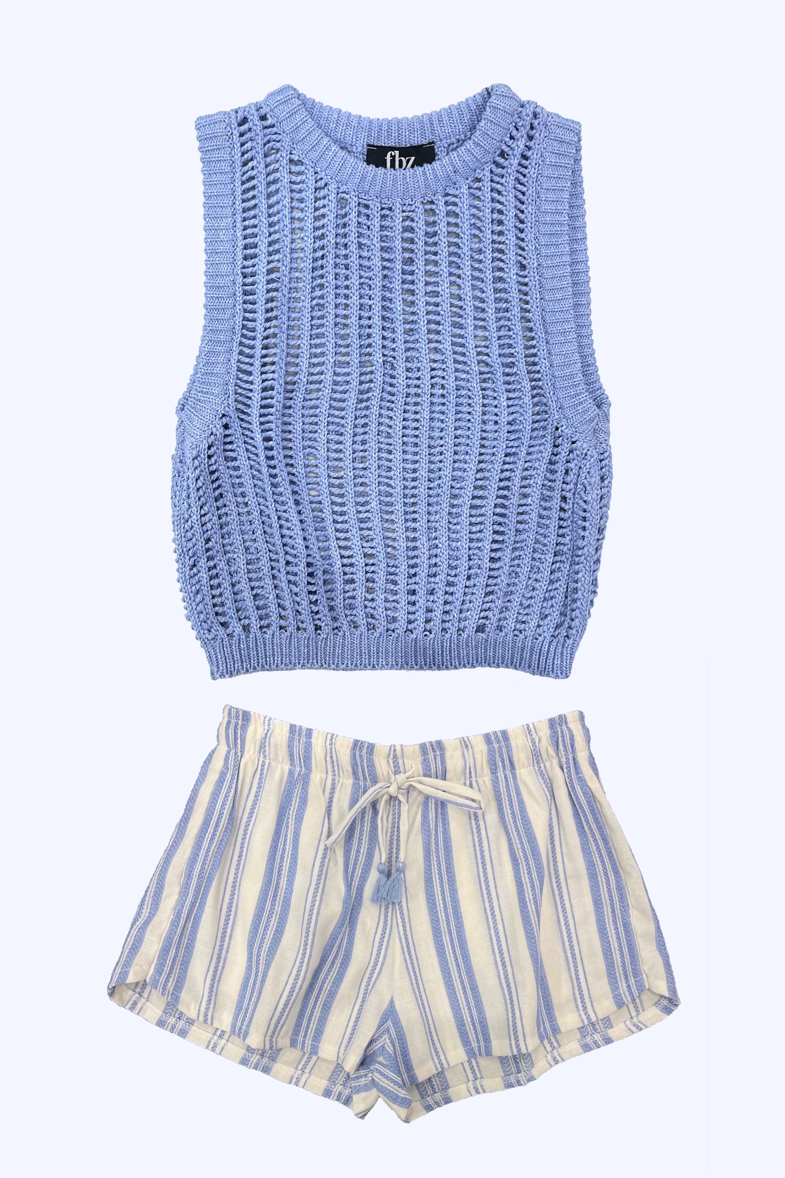 Open Knit Sleeveless Top