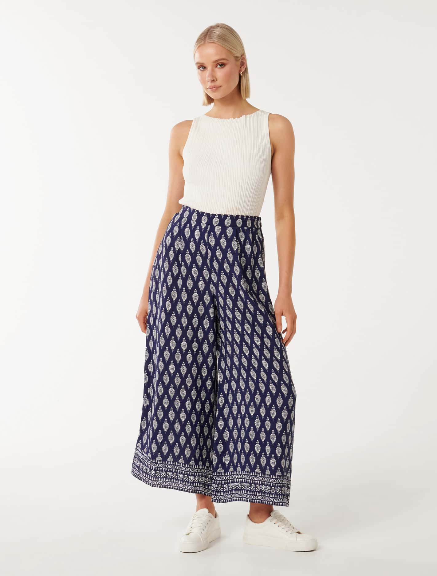 Paige Printed Wide Leg Pants