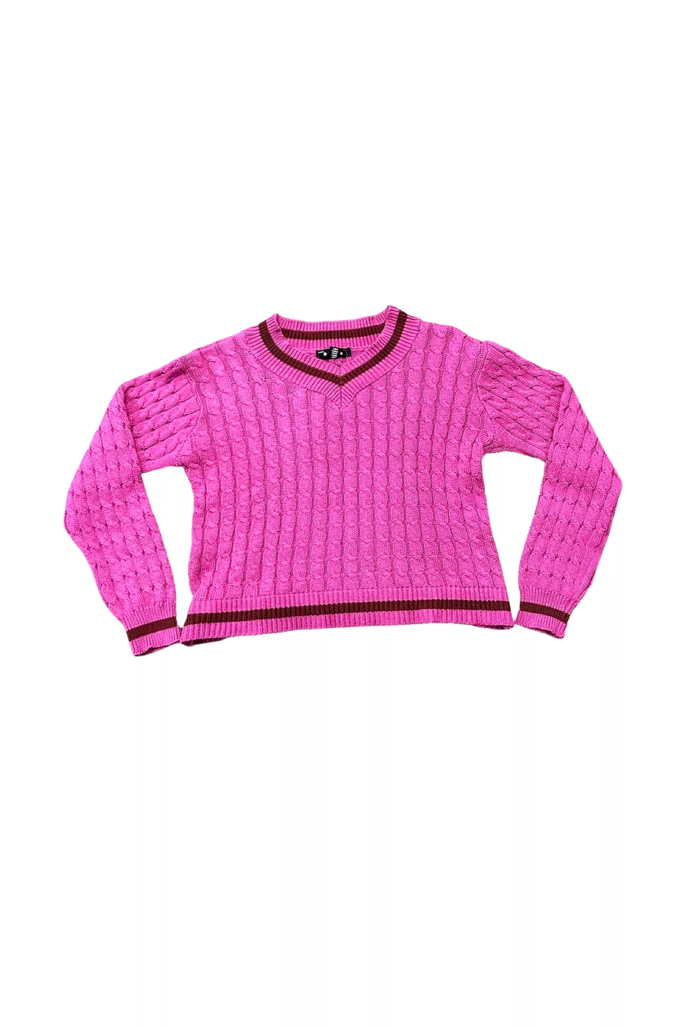 Pink Cableknit Sweater