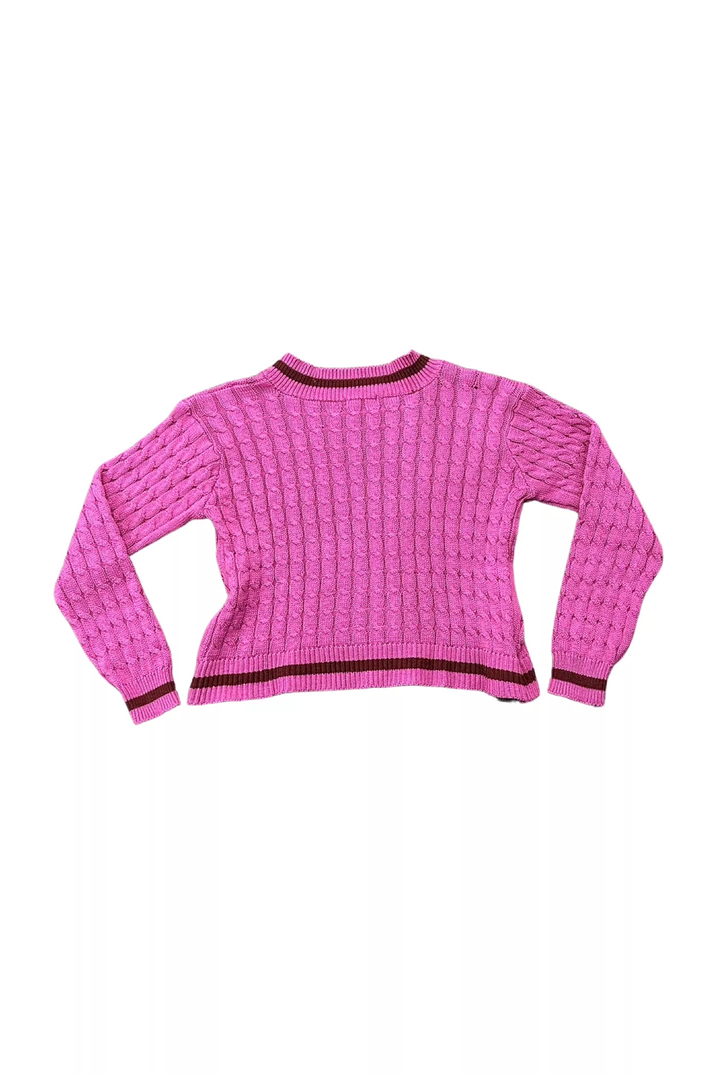 Pink Cableknit Sweater