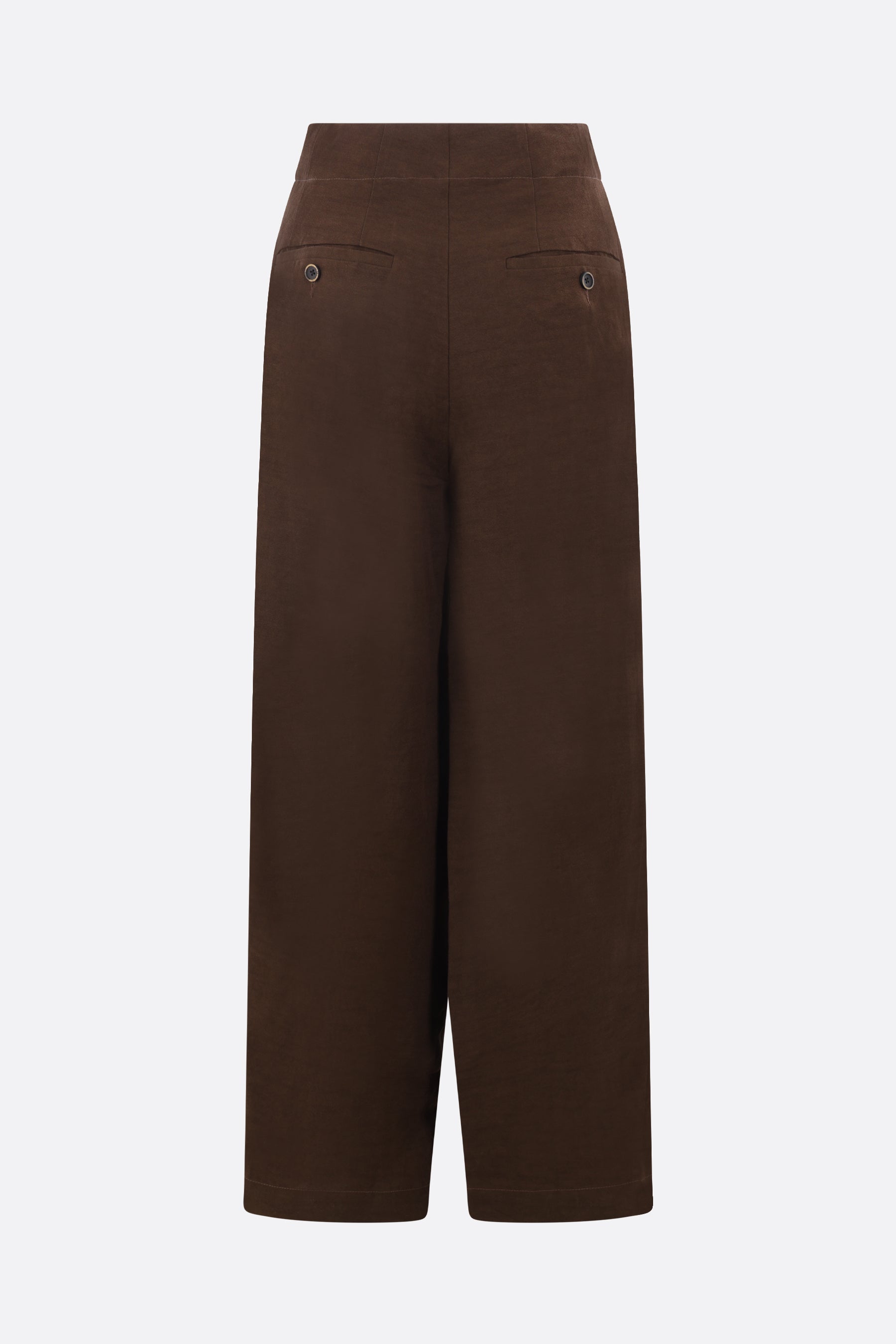 Pitti linen blend wide-leg pants