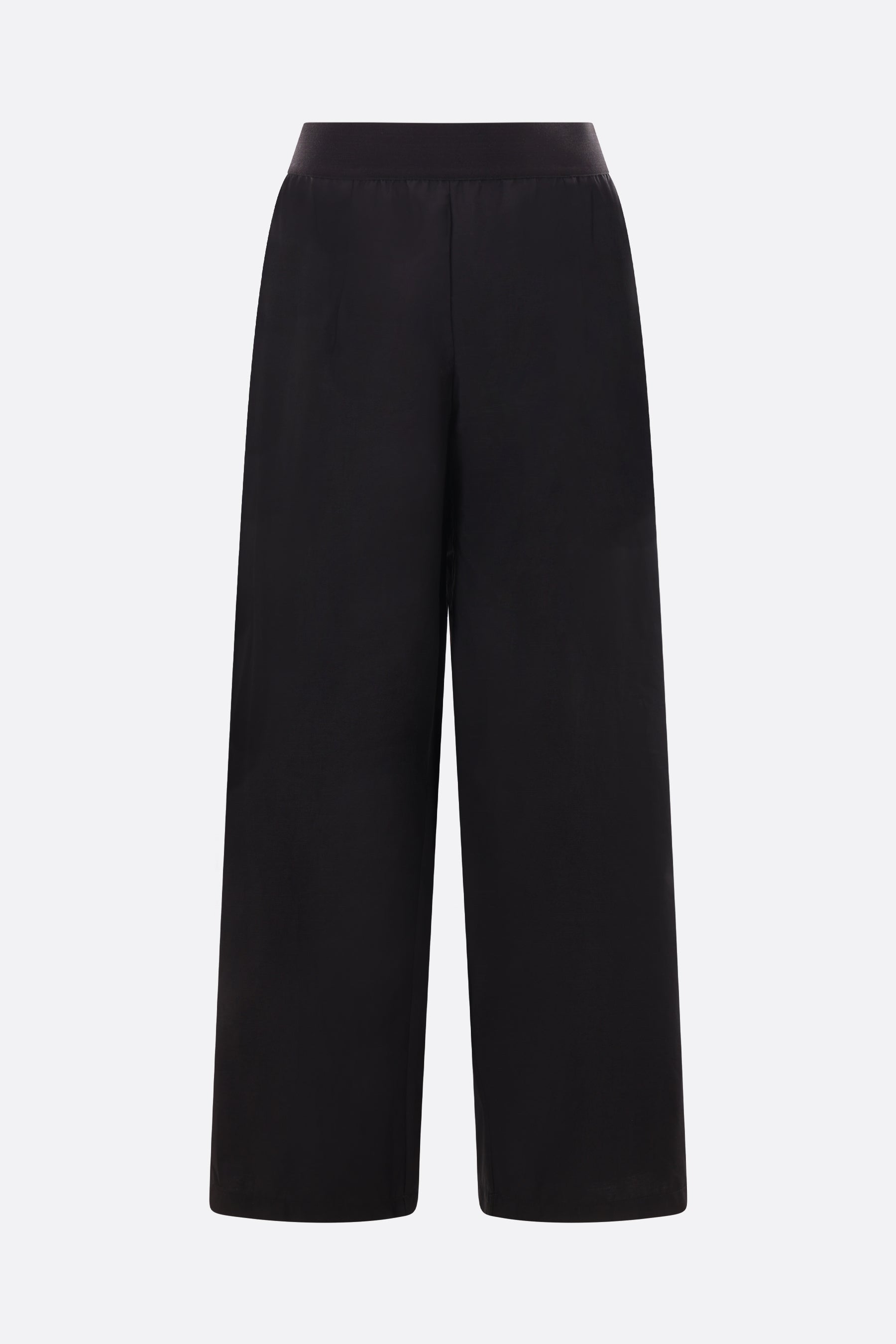 poplin wide-leg pants