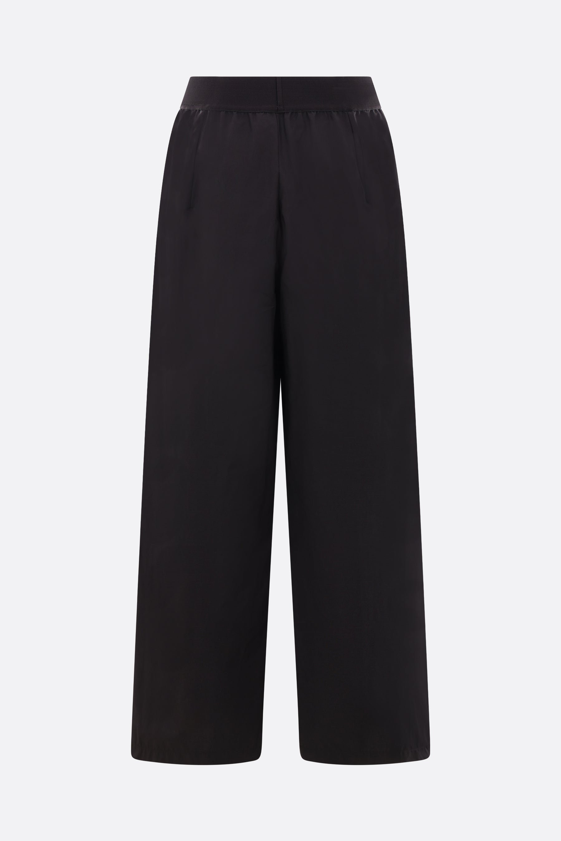 poplin wide-leg pants