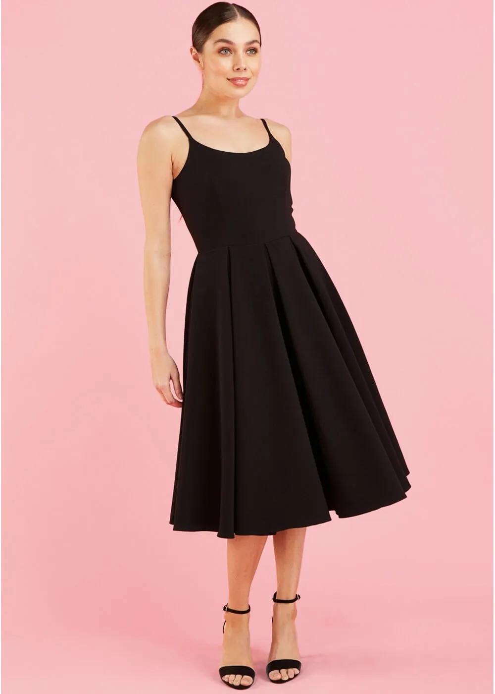 Pretty Dress Company Priscilla 50's Swing Dress Black