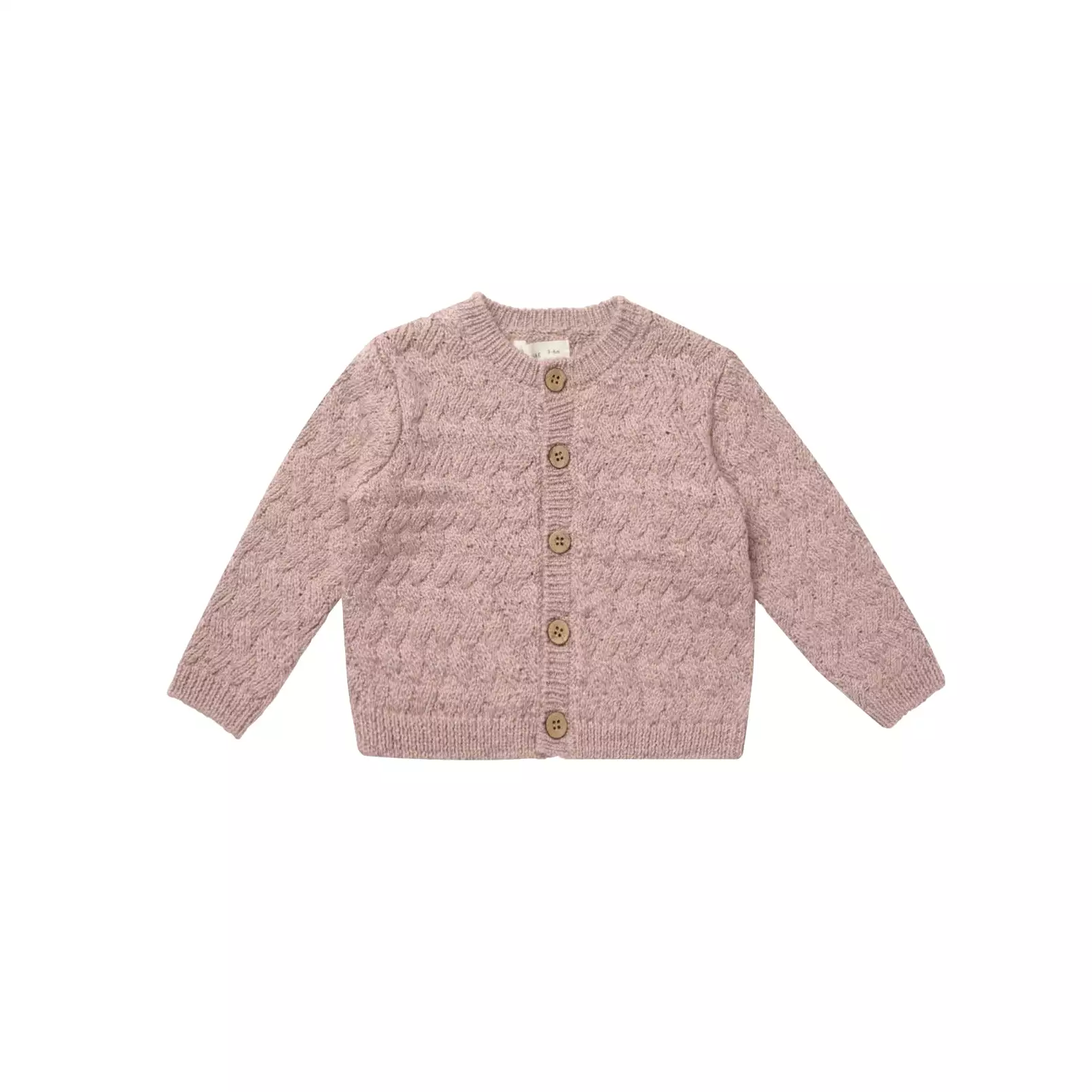 Quincy Mae Knit Cardigan Sweater - Mauve