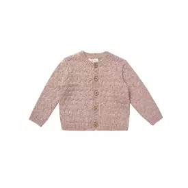 Quincy Mae Knit Cardigan Sweater - Mauve