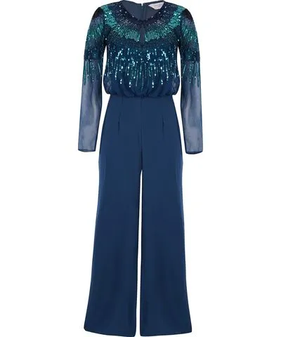 Raishma Women's Nerissa Blue Jumpsuit