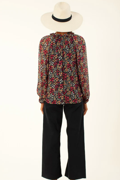 Red Floral Melani Blouse