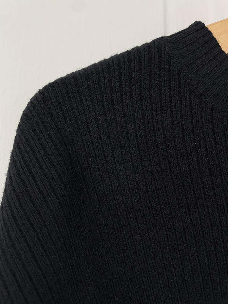 Ribbed Knitted Co-Ord - Black