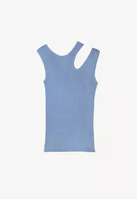 Ribbed Sleeveless Top