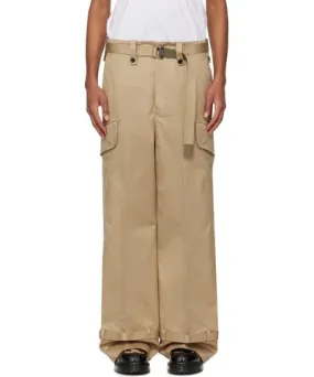 Sacai Beige Chino Cargo Pants