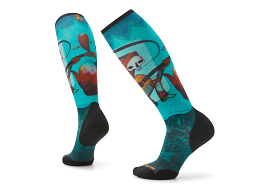 Ski Target Cush Print Sock Women's