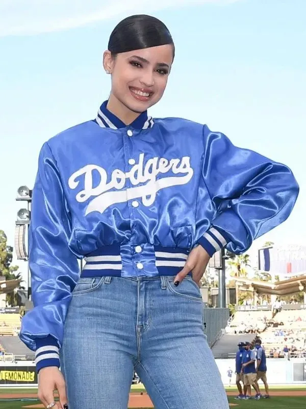 Sofia Carson Dodgers Jacket | Los Angeles Dodgers Jacket