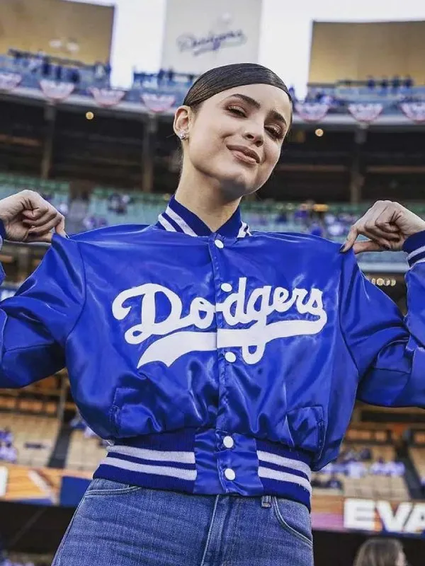 Sofia Carson Dodgers Jacket | Los Angeles Dodgers Jacket