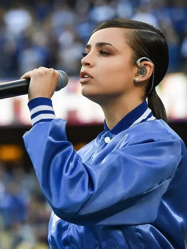 Sofia Carson Dodgers Jacket | Los Angeles Dodgers Jacket