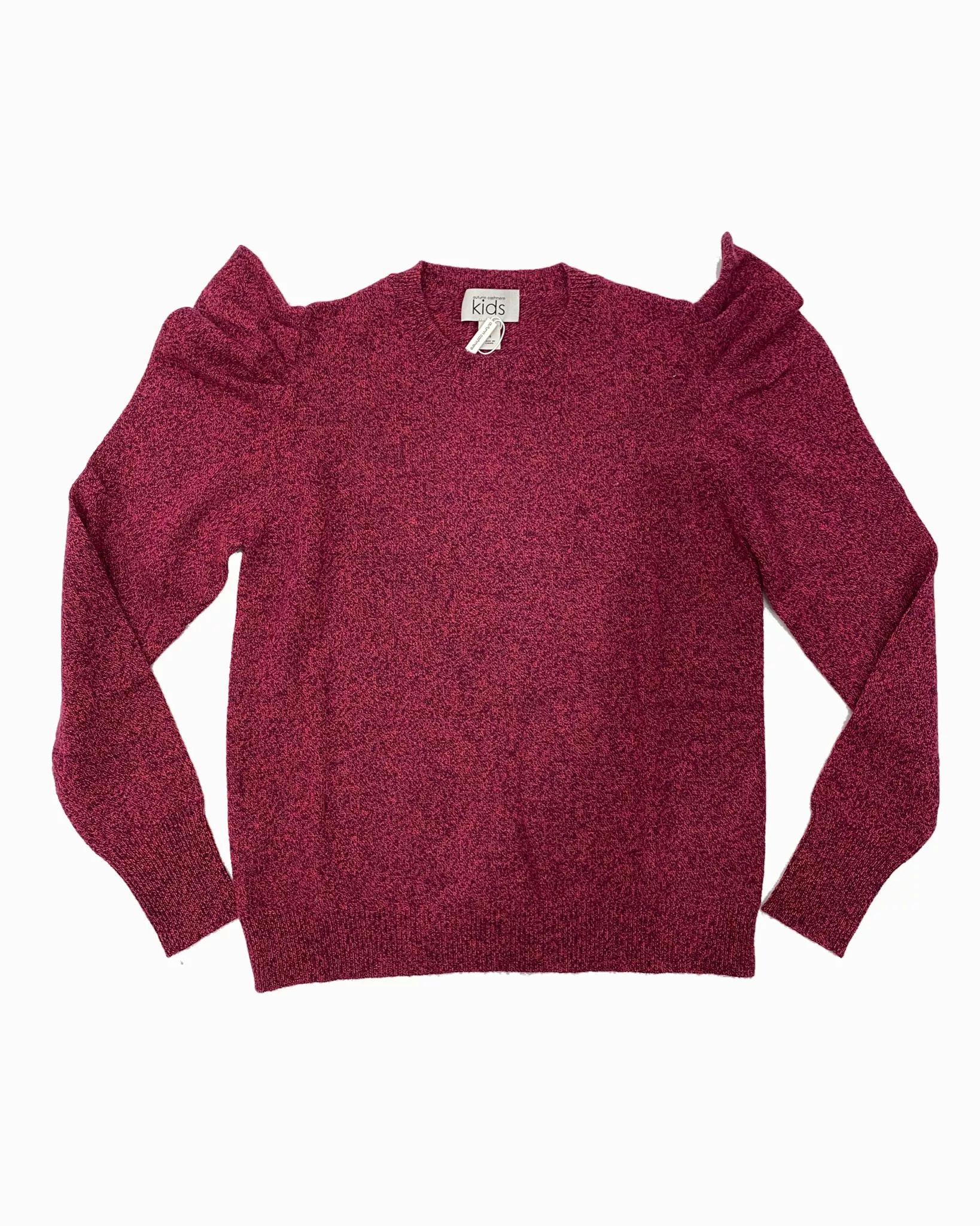 Square shoulder cashmere sweater