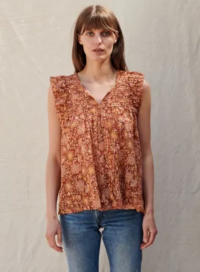 Sundry Floral Flutter Sleeve Blouse