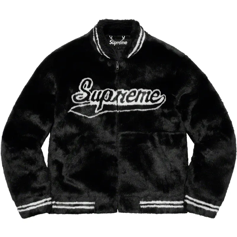 Supreme Faux Fur Varsity Jacket - William Jacket