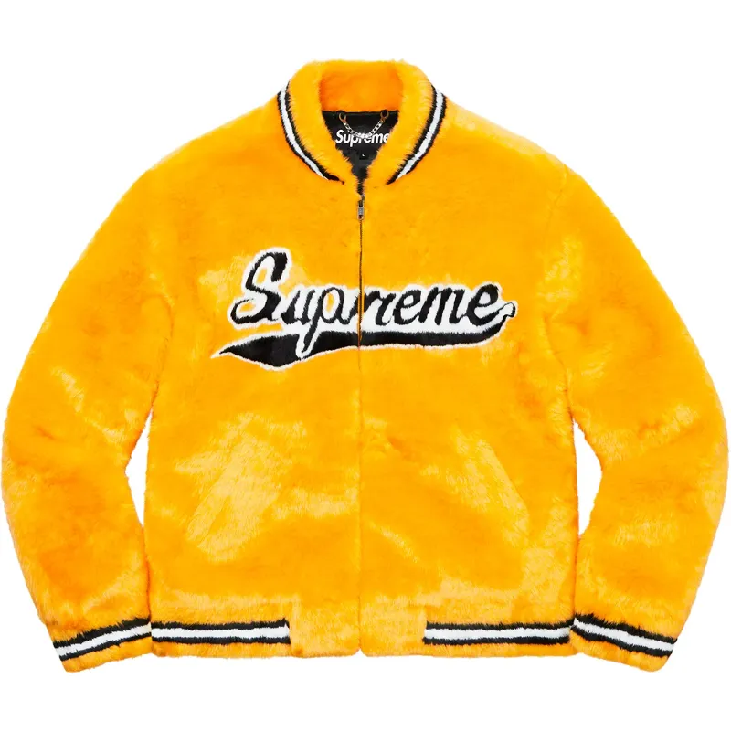 Supreme Faux Fur Varsity Jacket - William Jacket