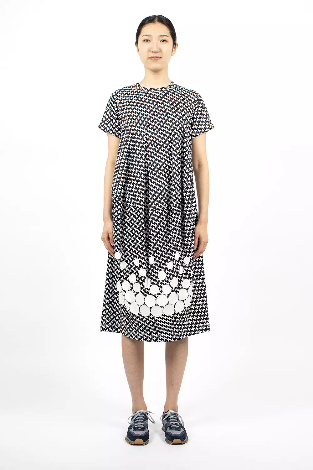 T-Shirt Dress Black/White