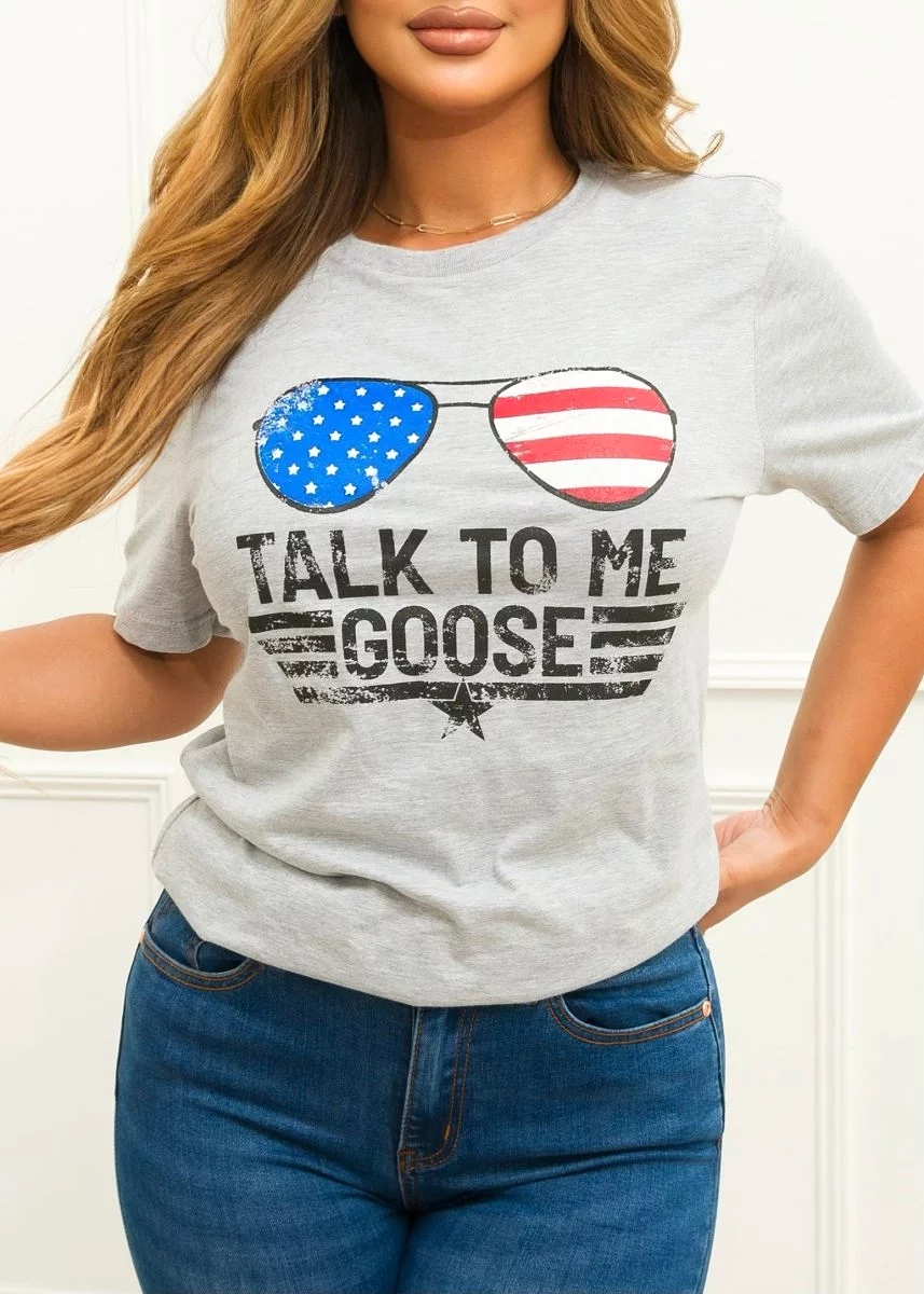 Talk to Me T-Shirt  Gray