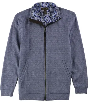 Tasso Elba Mens Graphic Knit Jacket