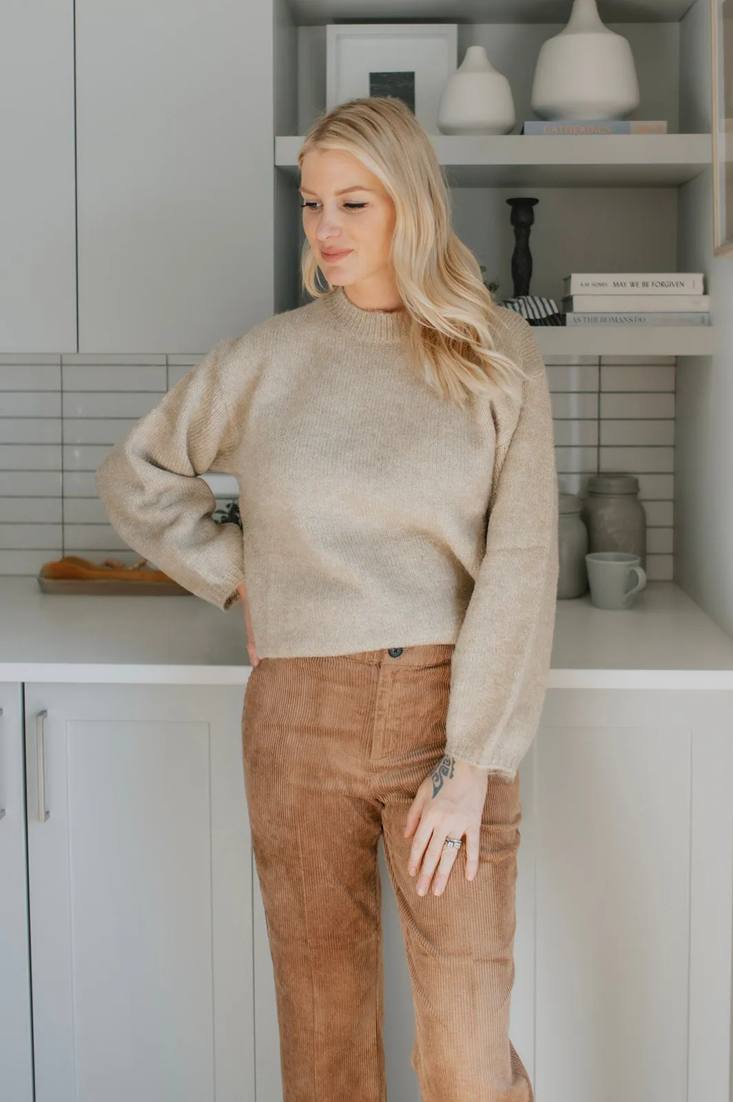 The Faye Sweater - Oat