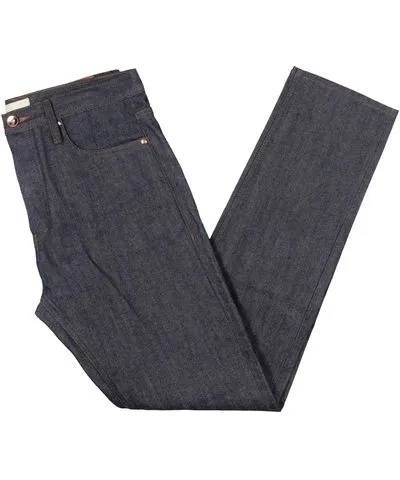 The Unbranded Brand Mens Tapered Fit Mid-Rise Straight Leg Jeans