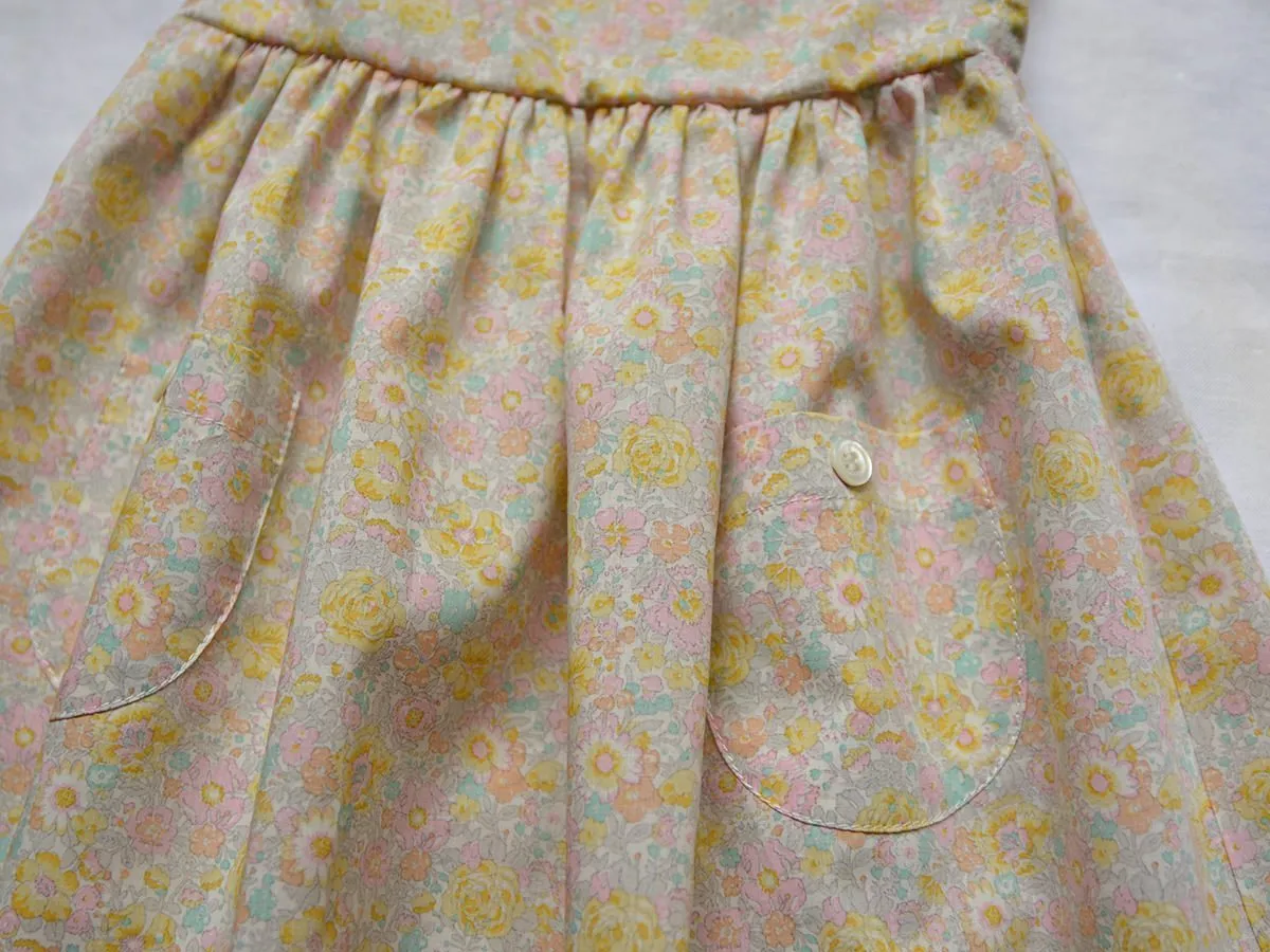 Trish Baby & Kid's Dress - Yellow / Pink Flower