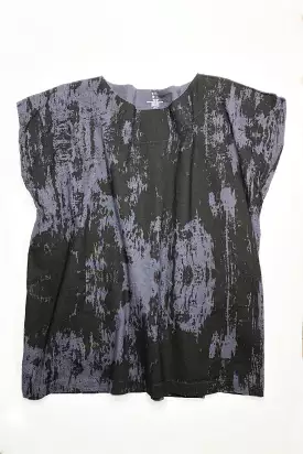 UZI BARK PRINT TUNIC TOP