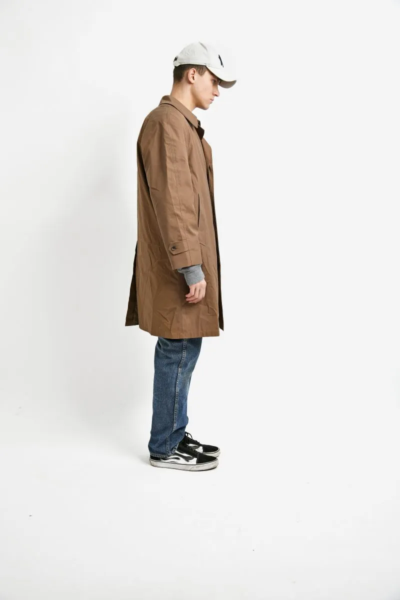 Vintage trench coat brown mens