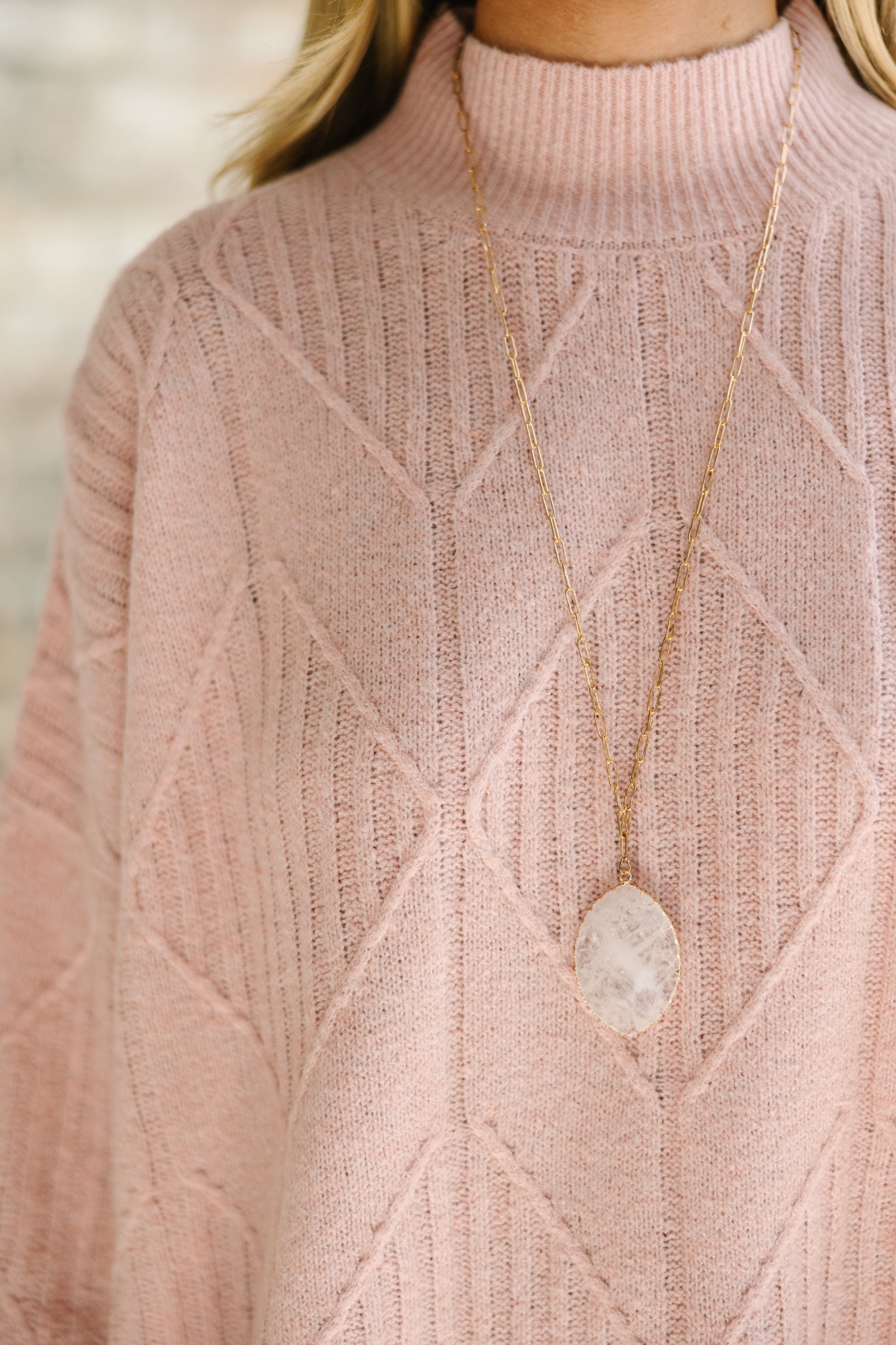 Walk The Walk Blush Pink Sweater