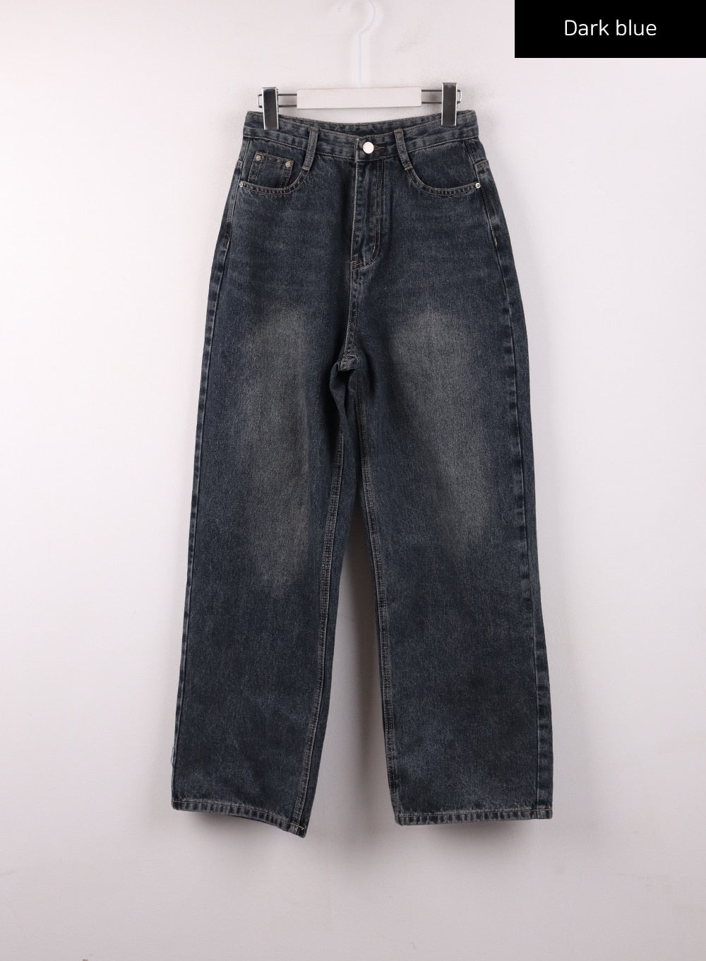 Washed Wide-Leg Jeans IJ430