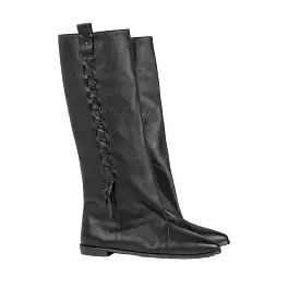 Wide-Leg Boot Old Iron Black