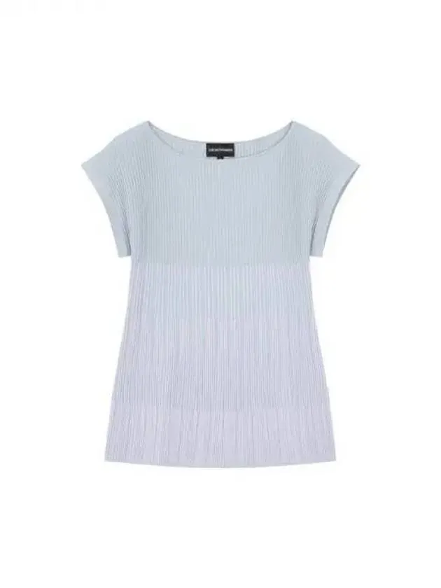 Women s Color Block Ribbed Knit Top Blue 271042