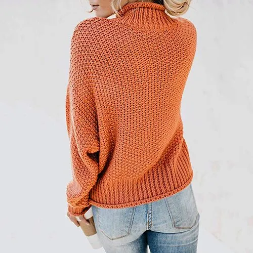 Women's Sweater Long Sleeve Sweaters & Cardigans Braid Fashion Solid Color