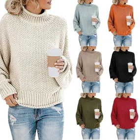 Women's Sweater Long Sleeve Sweaters & Cardigans Braid Fashion Solid Color