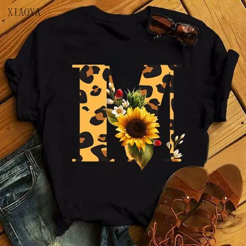 Women's T-shirt Short Sleeve T-shirts Printing Fashion Chrysanthemum