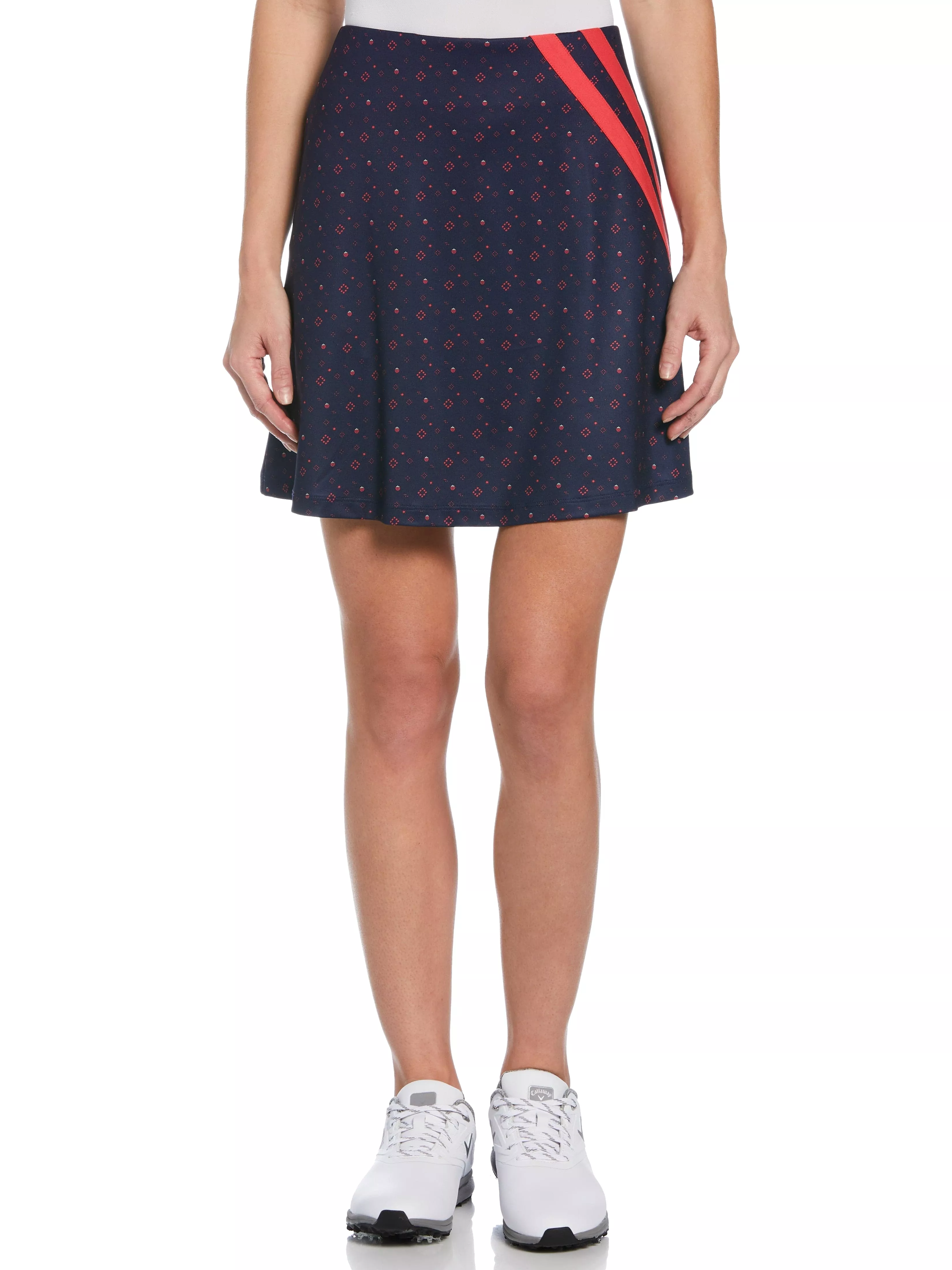 Womens Geometric Strawberry Print Golf Skort