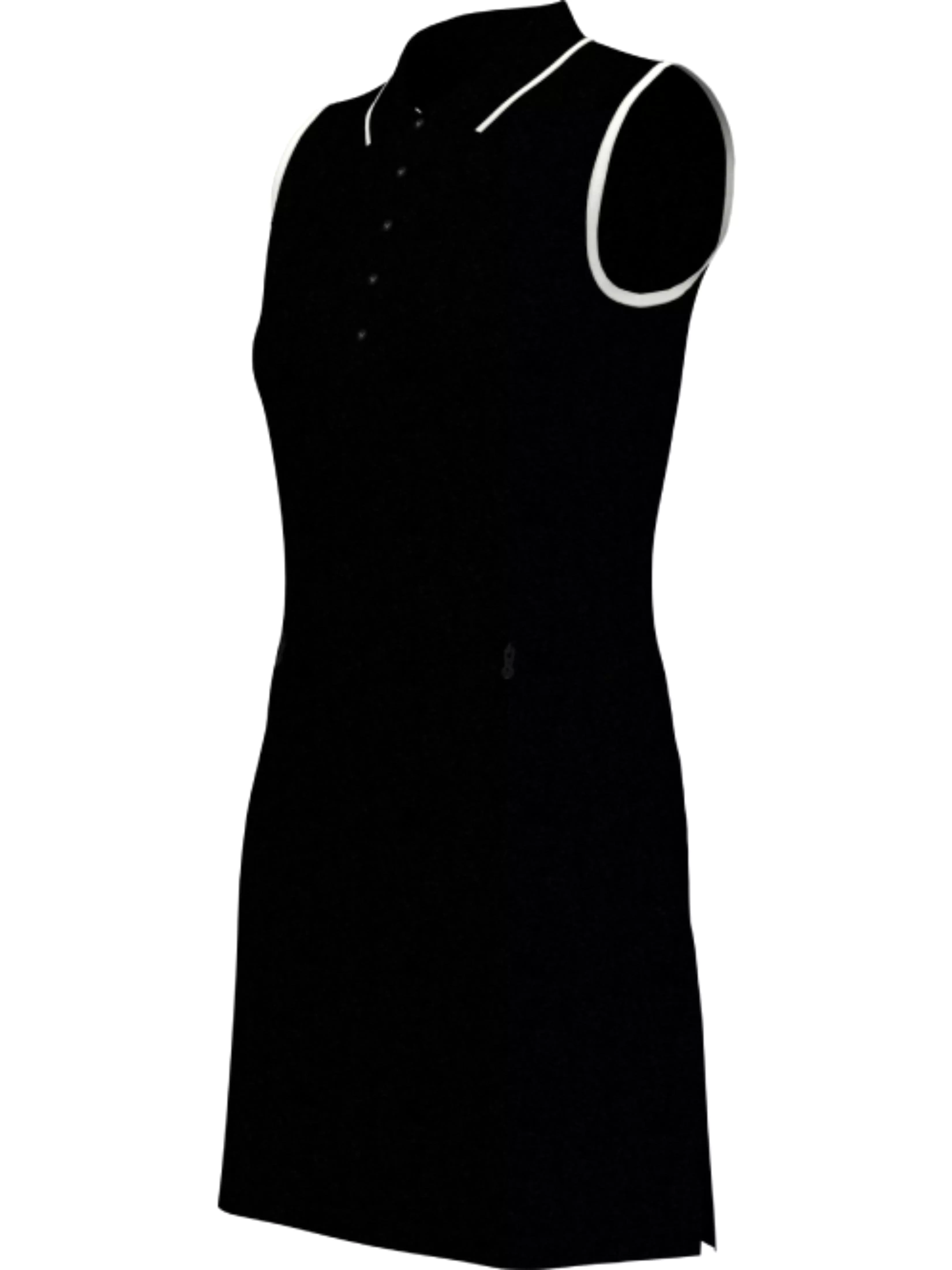 Womens Solid Golf Dress with Snap Placket